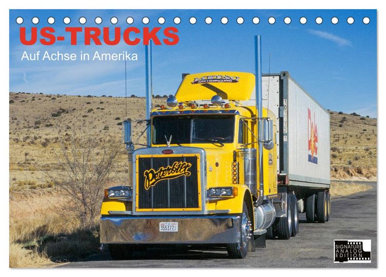 Produktbild: US-Trucks - Auf Achse in Amerika (Tischkalender 2026 DIN A5 quer), CALVENDO Monatskalender