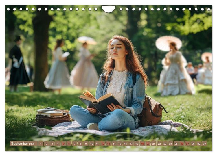 Produktbild: Lesen ist eine Reise durch Zeit und Raum (Wandkalender 2026 DIN A4 quer), CALVENDO Monatskalender