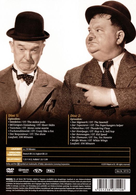 Produktbild: Dick & Doof - Zwei M&auml;nner mit Melone [2 DVDs]