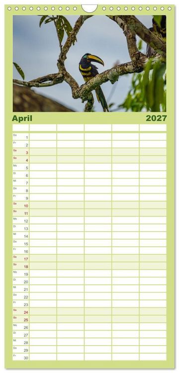 Produktbild: Familienplaner 2027 - Ecuador - Naturparadies am &Auml;quator mit 5 Spalten (Wandkalender, 21 x 45 cm) CALVENDO
