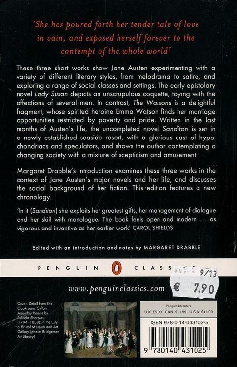 Produktbild: Lady Susan, the Watsons, Sanditon