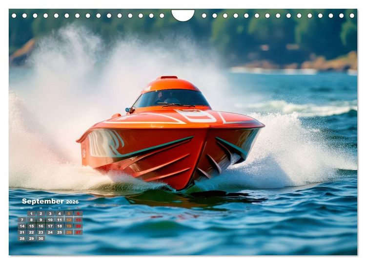 Produktbild: Speedboote (Wandkalender 2026 DIN A4 quer), CALVENDO Monatskalender