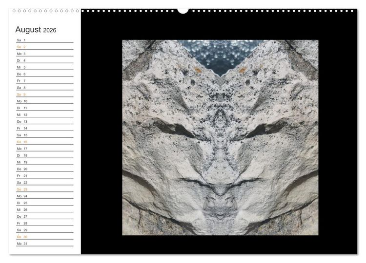 Produktbild: LiTH-Os Antlitze des Sandsteins von ID AD Art Gabi Zapf (Wandkalender 2026 DIN A2 quer), CALVENDO Monatskalender