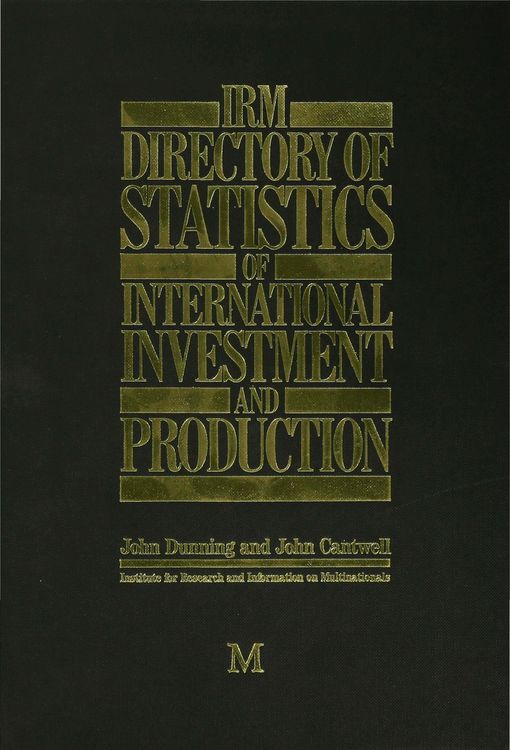 Produktbild: IRM Directory of Statistics of International Investment and Production