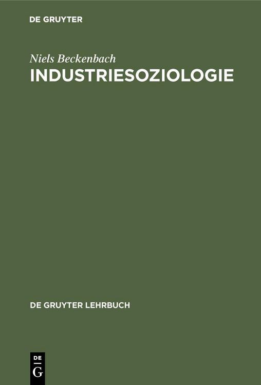 Produktbild: Industriesoziologie