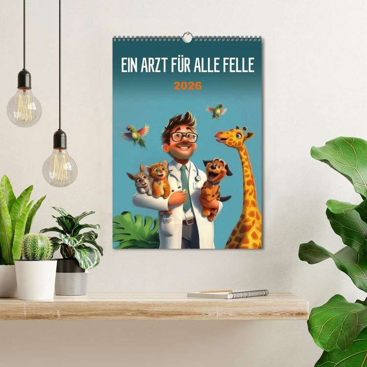 Produktbild: Ein Arzt f&uuml;r alle Felle (Wandkalender 2026 DIN A3 hoch), CALVENDO Monatskalender