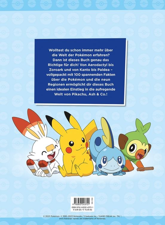 Produktbild: Pok&eacute;mon: 100 Fakten &uuml;ber Pok&eacute;mon - von Aerodactyl bis Zoroark