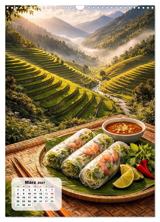 Produktbild: Vietnam - Eine Schlemmerreise durchs Land des aufsteigenden Drachen (Wandkalender 2027 DIN A3 hoch), CALVENDO Monatskalender