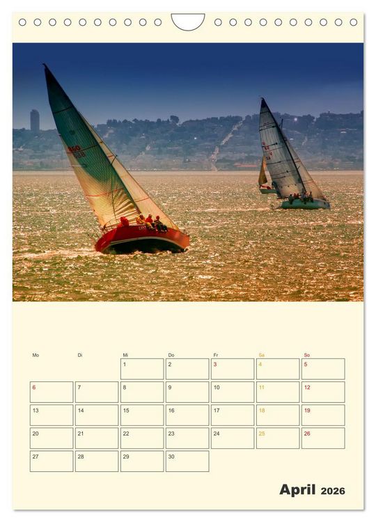 Produktbild: Segeln bis zum Horizont (Wandkalender 2026 DIN A4 hoch), CALVENDO Monatskalender