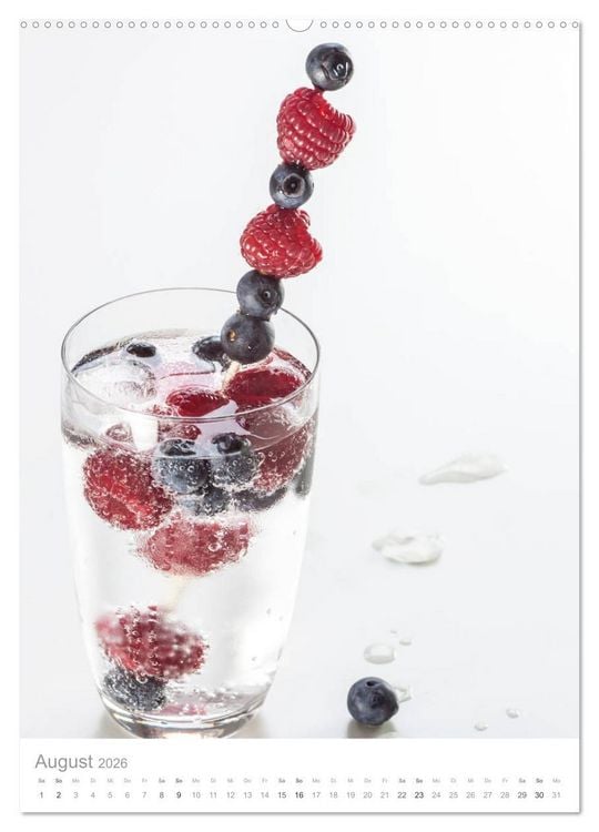 Produktbild: Erfrischendes Vitaminwasser (hochwertiger Premium Wandkalender 2026 DIN A2 hoch), Kunstdruck in Hochglanz