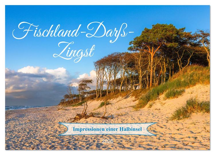 Produktbild: Fischland-Dar&szlig;-Zingst Impressionen einer Halbinsel (Wandkalender 2026 DIN A4 quer), CALVENDO Monatskalender