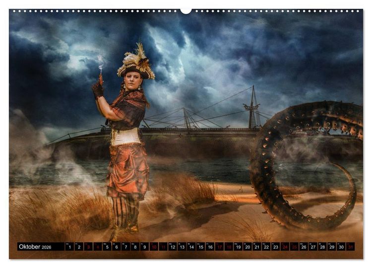 Produktbild: Steampunks (hochwertiger Premium Wandkalender 2026 DIN A2 quer), Kunstdruck in Hochglanz