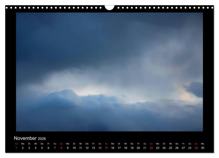 Produktbild: Wolkenbilder (Wandkalender 2026 DIN A3 quer), CALVENDO Monatskalender