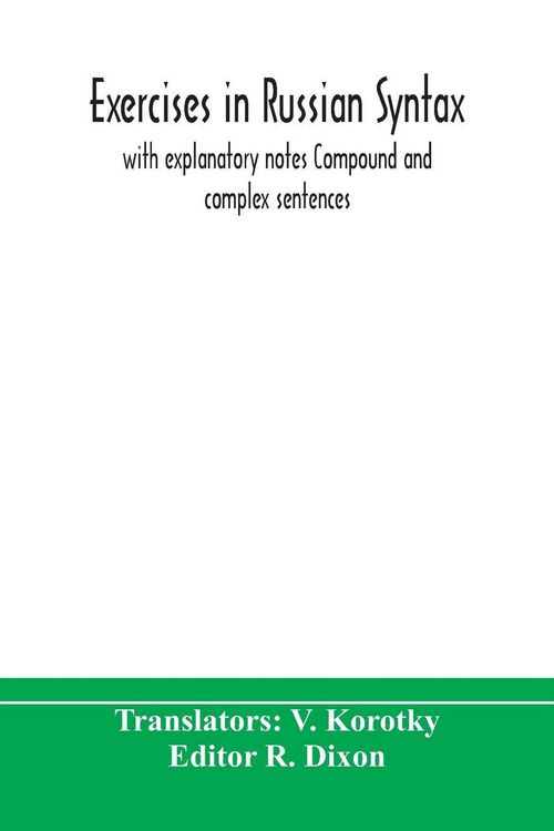 Produktbild: Exercises In Russian Syntax