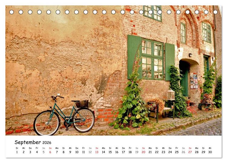 Produktbild: Velomantisch - Radimpressionen (Tischkalender 2026 DIN A5 quer), CALVENDO Monatskalender