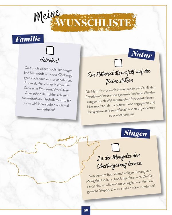 Produktbild: Die Bucket List der Stars