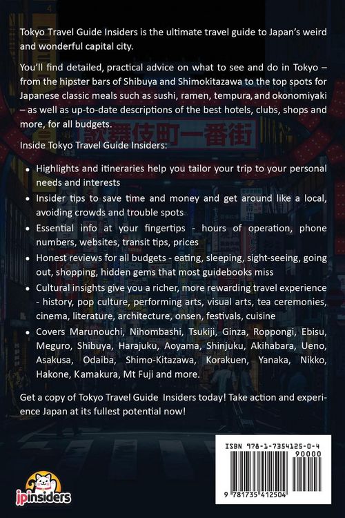 Produktbild: Tokyo Travel Guide Insiders