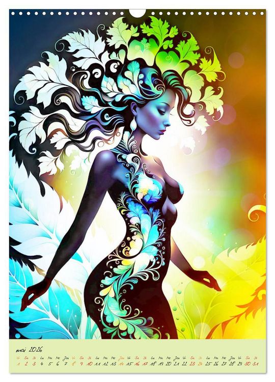 Produktbild: L'&eacute;l&eacute;gance de la nature (Calendrier mural 2026 DIN A3 horizontal), CALVENDO calendrier mensuel