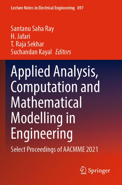 Produktbild: Applied Analysis, Computation and Mathematical Modelling in Engineering