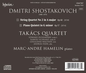 Produktbild: Streichquartett 2 in A-Dur/Klavierquintett