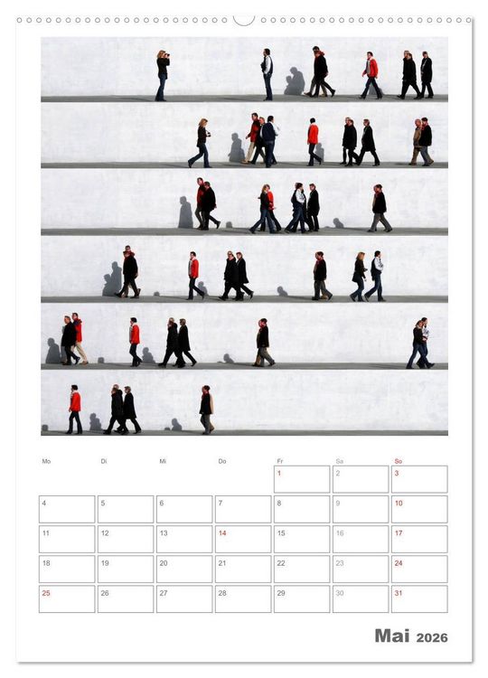 Produktbild: Wall People - Bilderserie von Eka Sharashidze (Wandkalender 2026 DIN A2 hoch), CALVENDO Monatskalender