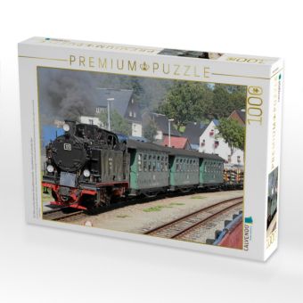 Produktbild: CALVENDO Puzzle Ein Motiv aus dem Kalender Dampfbahnromantik - Dampfbahnen auf schmaler Spur | 1000 Teile Lege-Gr&ouml;&szlig;e 64x48cm Foto-Puzzle f&uuml;r gl&uuml;ckliche Stunden