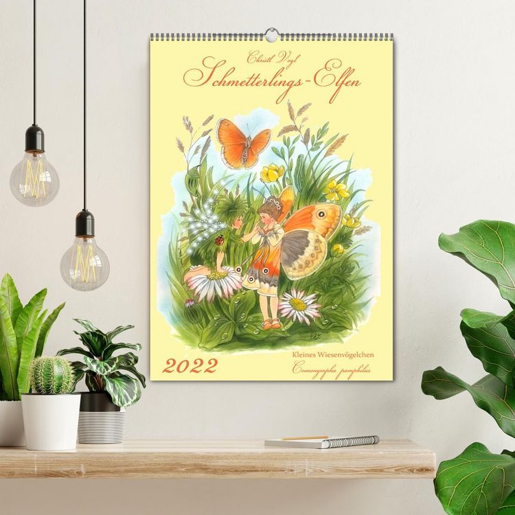 Produktbild: Schmetterlings-Elfen (Wandkalender 2026 DIN A2 hoch), CALVENDO Monatskalender
