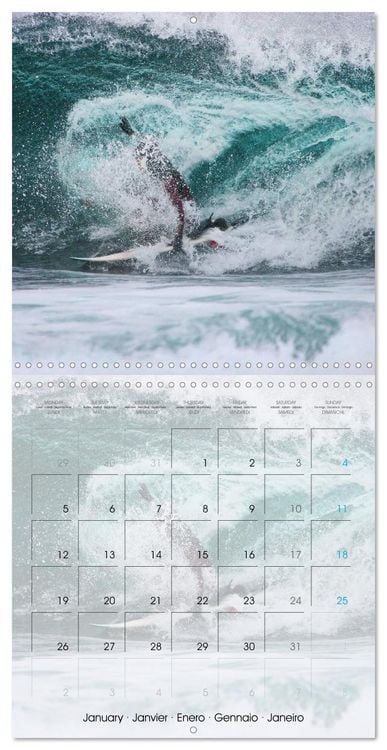 Produktbild: Surfing Passion (Wall Calendar 2026 12 &times; 12 Inch) CALVENDO 12 Month Wall Calendar