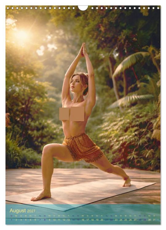 Produktbild: Sinnliches Yoga (Wandkalender 2027 DIN A3 hoch), CALVENDO Monatskalender
