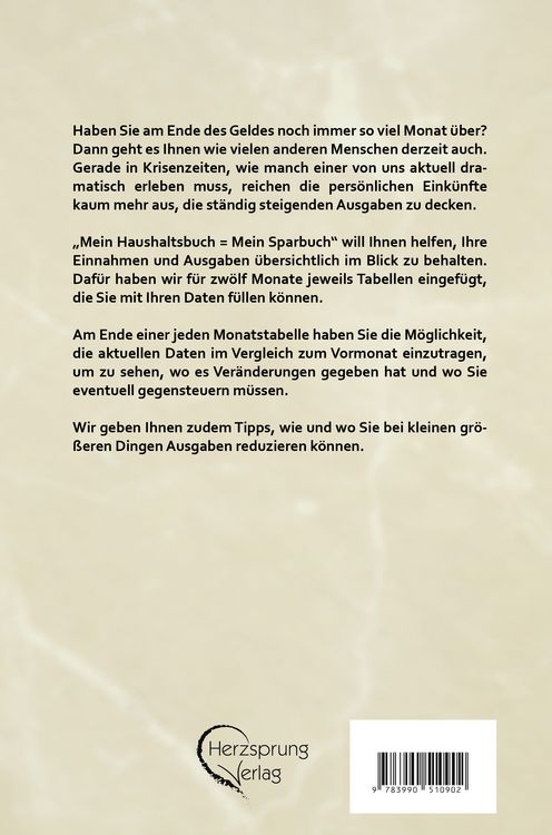 Produktbild: Mein Haushaltsbuch = Mein Sparbuch