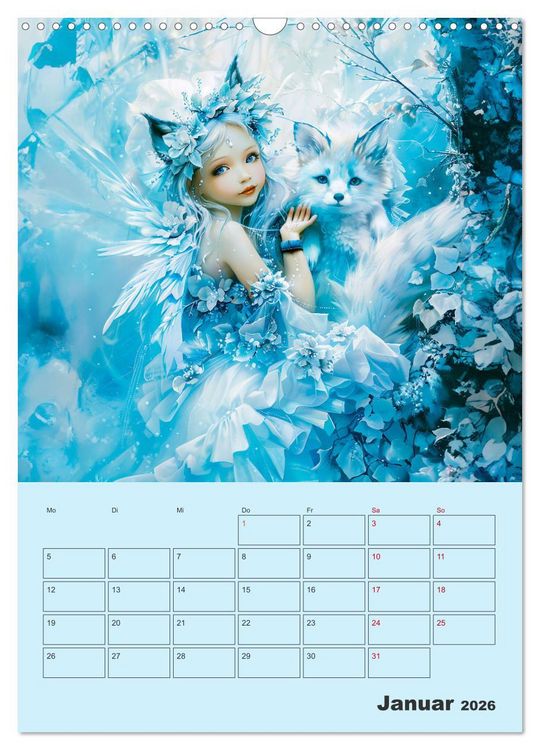Produktbild: Elfenkinder der Natur - Niedlicher Termin-Planer f&uuml;r das Jahr (Wandkalender 2026 DIN A3 hoch), CALVENDO Monatskalender