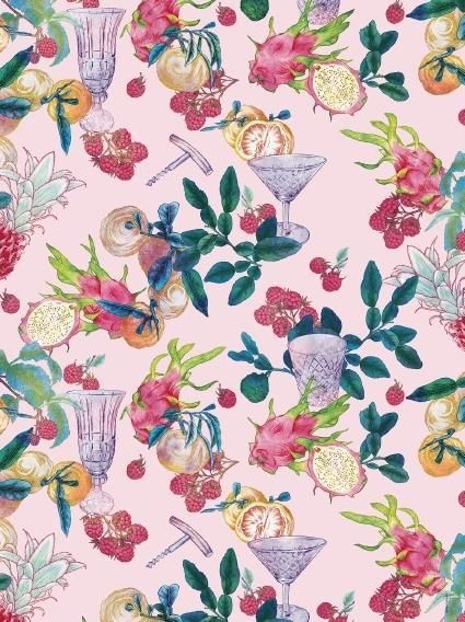 Produktbild: Cocktail Garten Geschenkpapier-Heft - Motiv Feigen