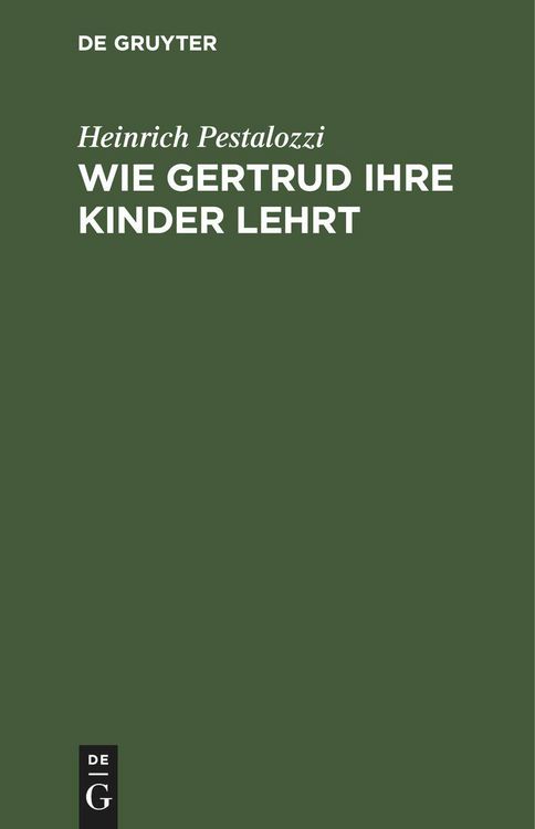 Produktbild: Wie Gertrud ihre Kinder lehrt