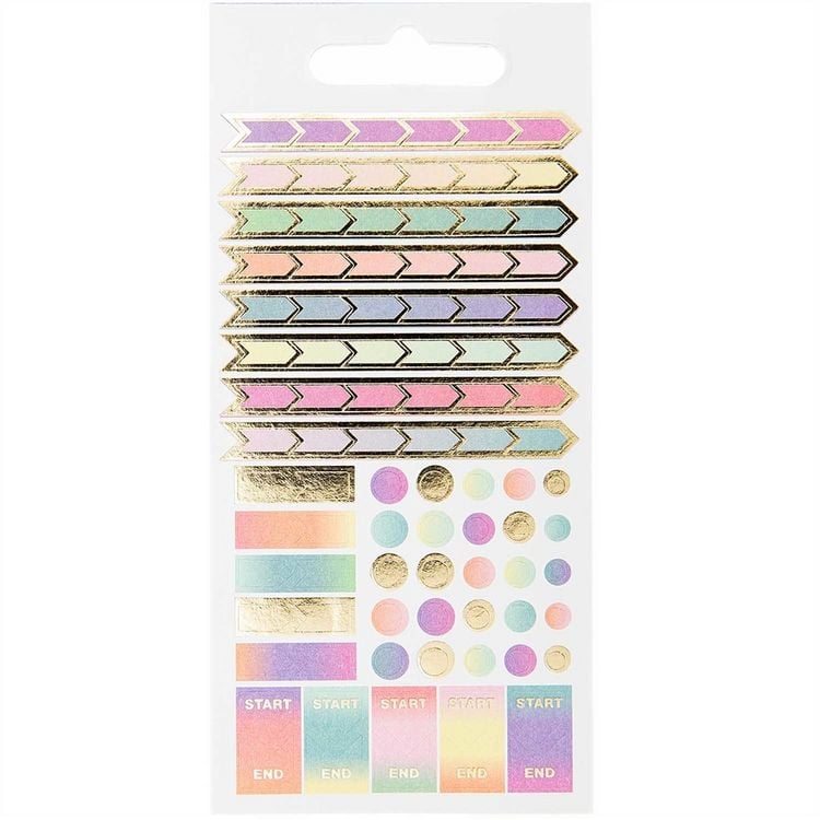Produktbild: Stickerbuch, Register, Pastell Mix
