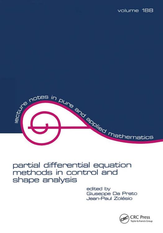 Produktbild: Partial differential equation methods in control and shape analysis