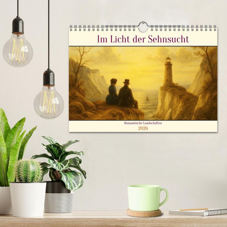 Produktbild: Im Licht der Sehnsucht - Romantische Landschaften (Wandkalender 2026 DIN A4 quer), CALVENDO Monatskalender