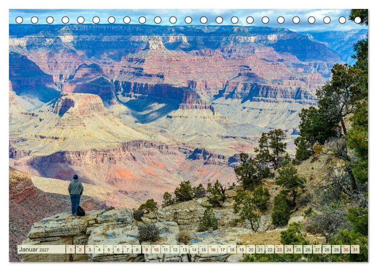 Produktbild: Unterwegs in ARIZONA (Tischkalender 2027 DIN A5 quer), CALVENDO Monatskalender