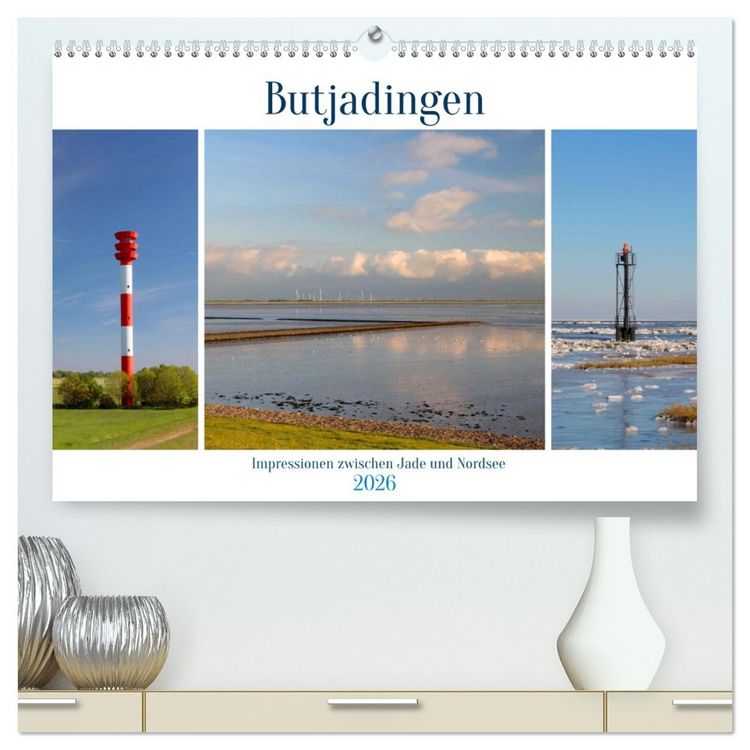 Produktbild: Butjadingen. Impressionen zwischen Jade und Nordsee (hochwertiger Premium Wandkalender 2026 DIN A2 quer), Kunstdruck in Hochglanz