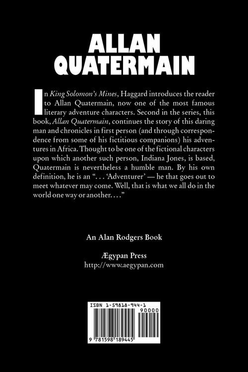 Produktbild: Allan Quatermain by H. Rider Haggard, Fiction, Fantasy, Classics, Action & Adventure