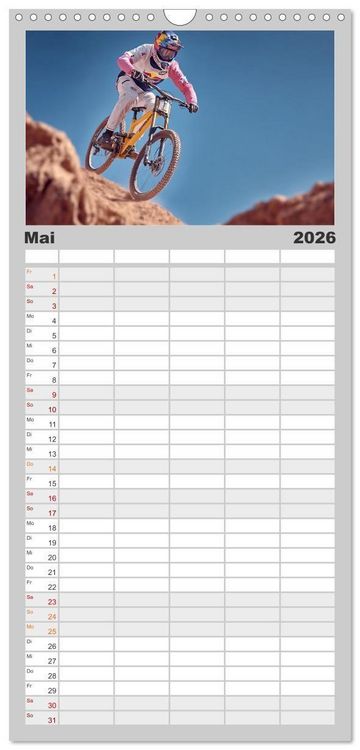Produktbild: Familienplaner 2026 - Radsport &ndash; Vom Training zum Triumph mit 5 Spalten (Wandkalender, 21 x 45 cm) CALVENDO