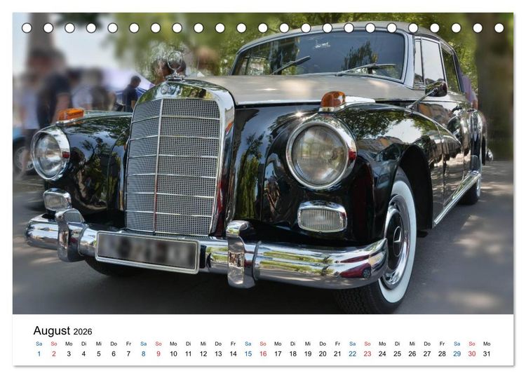Produktbild: Oldtimer - Altes Blech in neuem Glanz (Tischkalender 2026 DIN A5 quer), CALVENDO Monatskalender