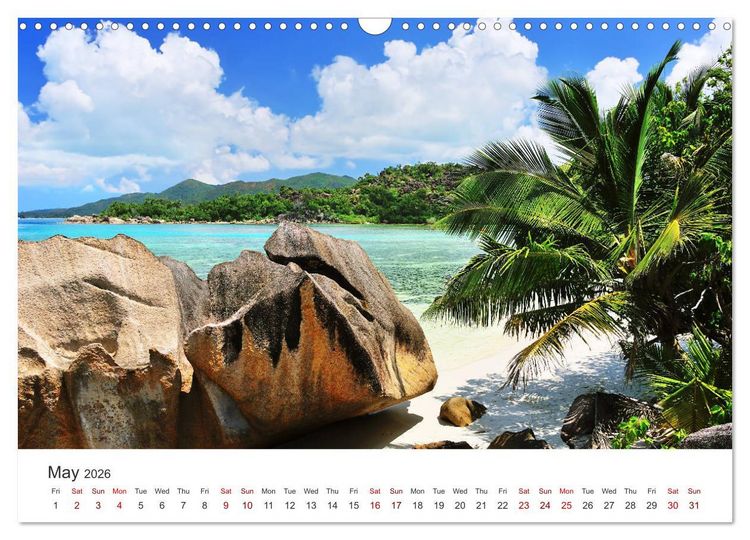 Produktbild: Dreamy Beaches of the Seychelles (Wall Calendar 2026 DIN A3 landscape), CALVENDO 12 Month Wall Calendar