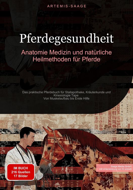 Produktbild: Pferdegesundheit: Anatomie, Medizin und nat&uuml;rliche Heilmethoden f&uuml;r Pferde