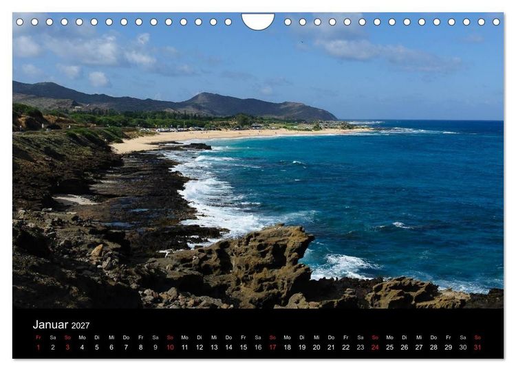 Produktbild: Hawaii - Oahu - Maui (Wandkalender 2027 DIN A4 quer), CALVENDO Monatskalender