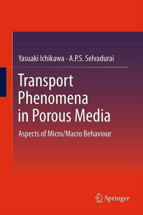 Produktbild: Transport Phenomena in Porous Media