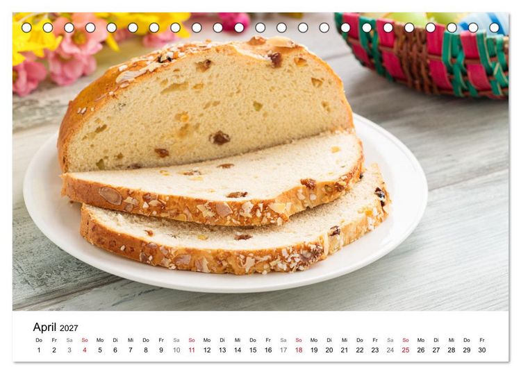 Produktbild: Kuchen, Kekse und Geb&auml;ck - s&uuml;&szlig; und lecker durch das Jahr (Tischkalender 2027 DIN A5 quer), CALVENDO Monatskalender