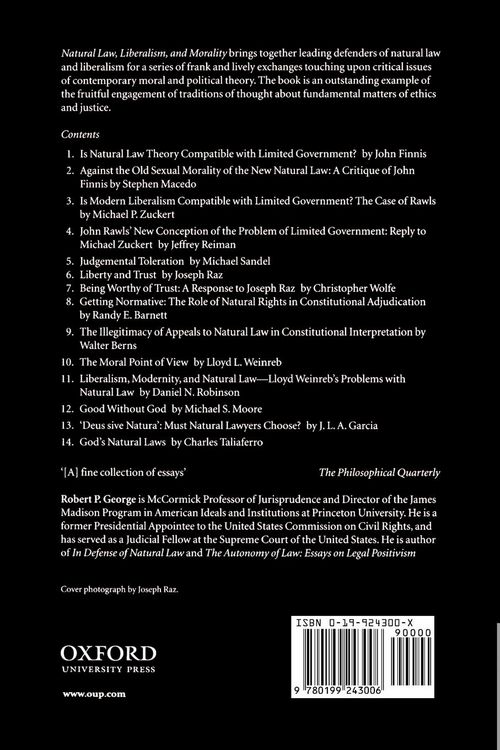 Produktbild: Natural Law, Liberalism, and Morality