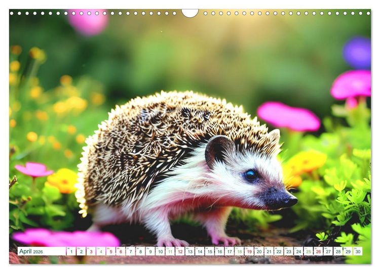 Produktbild: Niedliche Igel (Wandkalender 2026 DIN A3 quer), CALVENDO Monatskalender