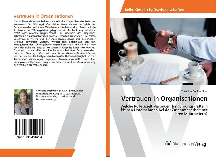 Produktbild: Vertrauen in Organisationen