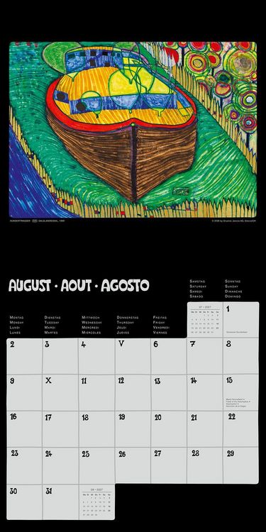 Produktbild: Hundertwasser Brosch&uuml;renkalender Art 2027